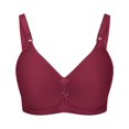 thumbnail image 1 of YWDJ Comfort Bras for Women Closure in Back Lounge Bras Wireless Comfortable Bras Adjustable Straps Full Coverage Push up Wrap Bras Padded Comfort Bras Solid Sleep Bras Red 48, 1 of 5