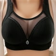 thumbnail image 1 of YWDJ Comfort Bras for Women Comfortable Bras No Wires Bras Adjustable Straps Half Cup Push up Wrap Sleep Bras Padded Lace Comfy Bras Comfy Bras Black L, 1 of 3