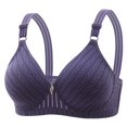 thumbnail image 1 of YWDJ Comfy Bras for Women Closure in Back Comfortable Bras No Underwire Bras Wide Strap Full Coverage Push up Wrap Sleep Bras Padded Plus Size Comfy Bras Comfy Bras Purple L, 1 of 7