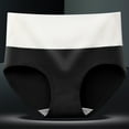thumbnail image 1 of YWDJ Cotton Lightweight High Waist No Show Fashion Briefs Comfortable Cotton High Waist Underwear Sexy Panties Black XL, 1 of 6