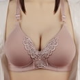 thumbnail image 1 of YWDJ Everyday Bras for Women Push Up No Underwire Plus Size Everyday for Sagging Breasts Breathable Hollow Out Perspective Underwear No Rims Nursing Bras for Breastfeeding Sports Bras for Women Pink L, 1 of 8