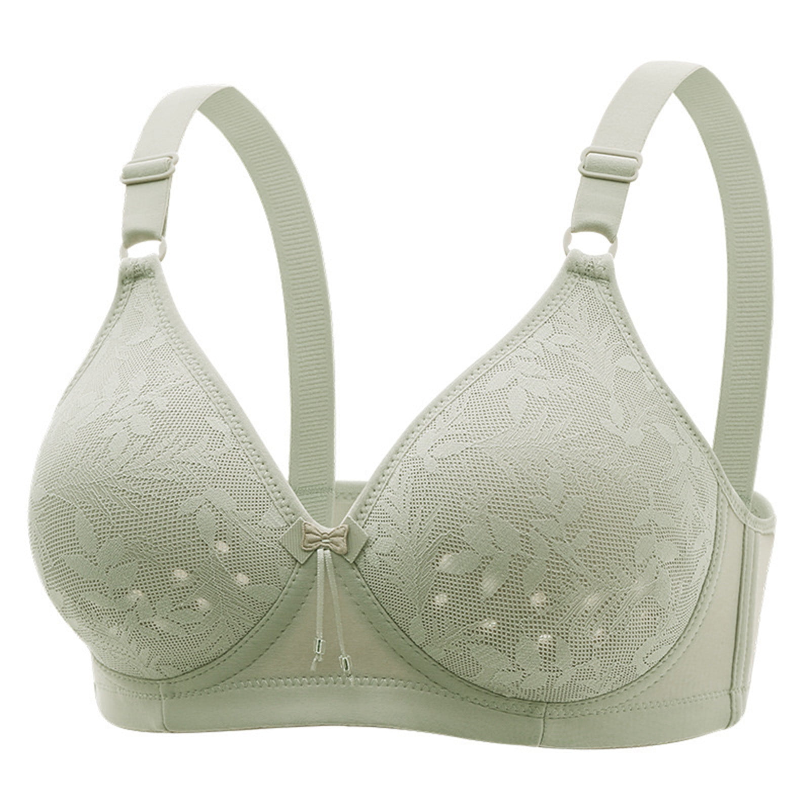 YWDJ Front Closure Bras Wireless Plus Size Push up No Wire Full ...