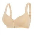 thumbnail image 1 of YWDJ Full Coverage Bras for Women Plus Size Push up Wirefree Comfort Straps Support Bralette Breathable Soft Bra for All Shapes Sagging Breasts Beige 46, 1 of 5