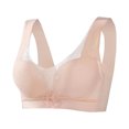 thumbnail image 1 of YWDJ Full Coverage Bras for Women Wireless Push up Comfort Straps Support Bralette Breathable Soft Bra for All Shapes Sagging Breasts Beige L, 1 of 5