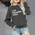 thumbnail image 1 of YWDJ Girls Crewneck Oversized Sweatshirt Kids Fashion Long Sleeve Pullover Tops 1-12 Years Dark Gray 3-4T, 1 of 6