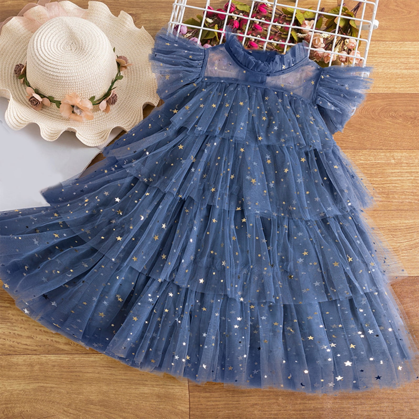 Robe Réversible Fillette Rosalina Collections - Jumper/sans Manches, Carreaux Rouges, Taille 5Y