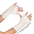 thumbnail image 1 of YWDJ Gloves for Women Women Girl Knitted Arm Fingerless Keep Warm Winter Gloves Soft Warm Mitten Black, 1 of 3