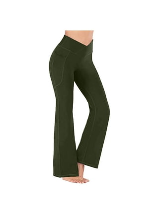 Athletic Works Women's Active Crossover Waist Flare Legging 