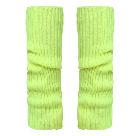 YWDJ Leg Warmers for Women Lady Leg Sets Pile Of Socks Autumn And Winter Keep Warm Wool Sock Knitting Foot Cover Yellow free