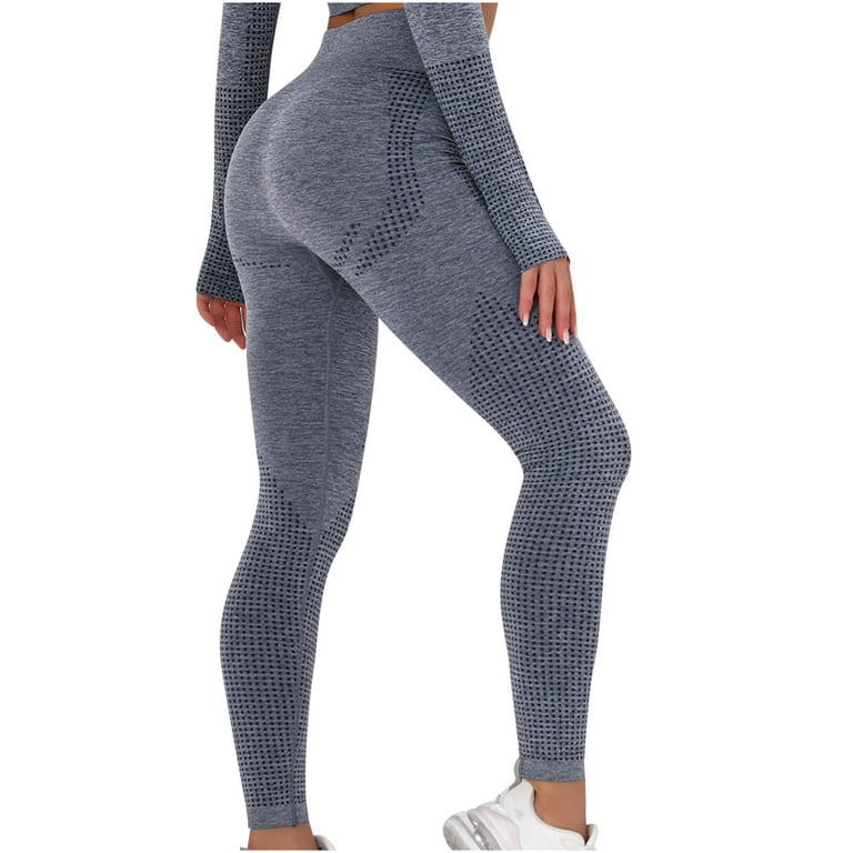 YWDJ Leggings for Women Ribbed Crop Tank High Waist Shorts Yoga Pans Casual  Solid High Waist Hip Lift Tight PansNavyM 
