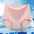 thumbnail image 1 of YWDJ Lightweight High Waist No Show Fashion Briefs Comfortable Cotton High Waist Underwear Sexy Panties Pink L, 1 of 3