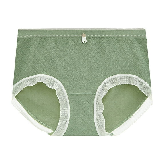 YWDJ Lightweight High Waist No Show Traceless Briefs Graphene Crotch High Waist Hip Lift Abdomen Tight Bodybuilding Briefs Green One Size