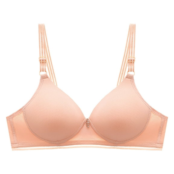 YWDJ Lounge Bras for Women Comfort Comfy Bras No Wires Lounge Bras Adjustable Straps Full Coverage Push up Wrap Comfortable Bras Padded Comfortable Bras Bras Pink M