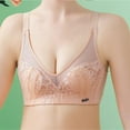 thumbnail image 1 of YWDJ Lounge Bras for Women Comfort Pullover Comfortable Bras Wireless Bras Wide Strap Full Coverage Push up Seamless Sleep Bras Padded Comfort Bras Wrap Solid Comfy Bras Beige M, 1 of 4