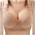 thumbnail image 1 of YWDJ Lounge Bras for Women Plus Size Bras No Underwire Sleep Bras Adjustable Straps Full Coverage Push up Wrap Comfy Bras Padded Comfort Bras Lounge Bras Khaki M, 1 of 5