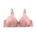 thumbnail image 1 of YWDJ Lounge Bras for Women Plus Size Lounge Bras Wirefree Comfortable Bras Adjustable Straps Full Coverage Push up Wrap Bras Padded Comfort Bras Sleep Bras Rose Gold L, 1 of 2