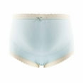 thumbnail image 1 of YWDJ Maternity Panties Women Briefs Cotton Lace Lightweight High Waist No Show Pregnant Prenatal Bowknot Oversized Shorts With High Waist Lace Abdominal Support Panties Blue XL, 1 of 2