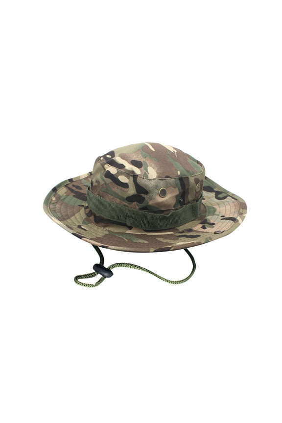 YWDJ Mens Hats Outddor Sun Hat Bucket Hat Unisex Summer Bush Fishing Hiking Round Camouflage Cap I I