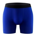 thumbnail image 1 of YWDJ Mens Underwear Boyshorts Breathable Lightweight No Show Mens Summer Boxer Shorts Sexy Breathable and Fashionable Mens Boxer Underwear Blue 2XL, 1 of 2