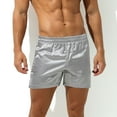 thumbnail image 1 of YWDJ Mens Underwear Boyshorts Lightweight No Show Mens Solid Color Casual Fashion Elastic Mid-Waist Shorts Underwear Gray M, 1 of 4