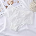 thumbnail image 1 of YWDJ Panties for Women Lace Lightweight High Waist No Show Lingerie G-string Lace Briefs Underwear Panties T String Thongs Knick White M, 1 of 8