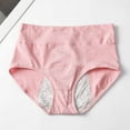 thumbnail image 1 of YWDJ Period Panties Plus Size High Waisted Cotton Breathable Lightweight No Show Sexy Fashionable Classic High Waisted Breathable and Seductive Solid Color Underwear Pink XL, 1 of 3