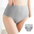 thumbnail image 1 of YWDJ Period Panties Plus Size High Waisted Cotton Lightweight No Show Underwear Panties Brief Panties For High Waisted Underwear Comfy Underwear For Underware Gray XL, 1 of 5