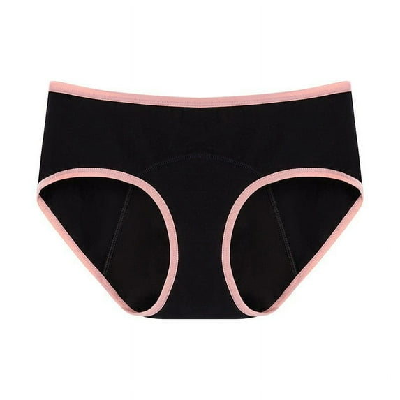 YWDJ Period Panties Women Briefs Plus Size Cotton Lightweight No Show Large Cotton Color Postpartum Recovery Physiological Underwear Pink 2XL