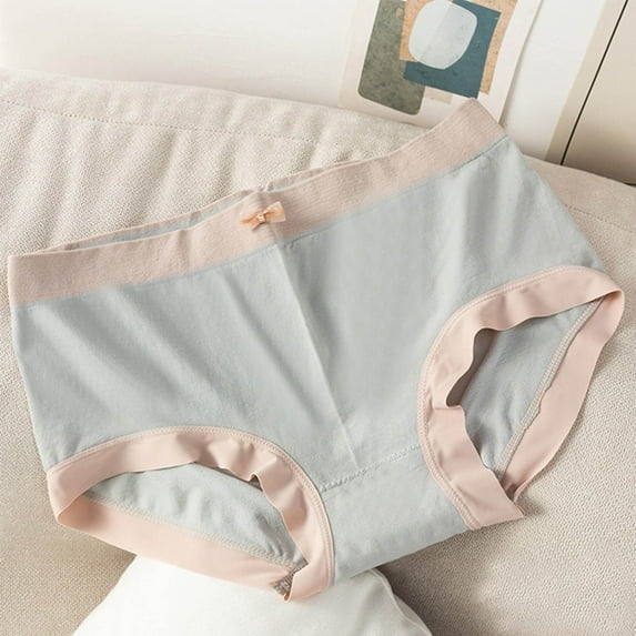 YWDJ Period Underwear for Women Breathable Lace Lightweight No Show Color Underwear Sweet Breathable Mid-Waist Sexy Lace Seamless Briefs Mint Green One Size