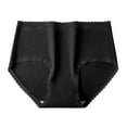 thumbnail image 1 of YWDJ Period Underwear for Women Breathable Lace Lightweight No Show Fashion Breathable Soft Stretch Panties Underwear With Belly Briefs Black M, 1 of 2