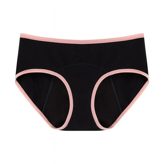 YWDJ Period Underwear for Women Cotton Lightweight No Show Large Cotton Color Postpartum Recovery Physiological Underwear Pink S