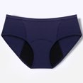 thumbnail image 1 of YWDJ Period Underwear for Women Cotton Lightweight No Show Solid Color Sexy Mesh Leak Proof Physiological Menstrual Underwear Blue M, 1 of 6