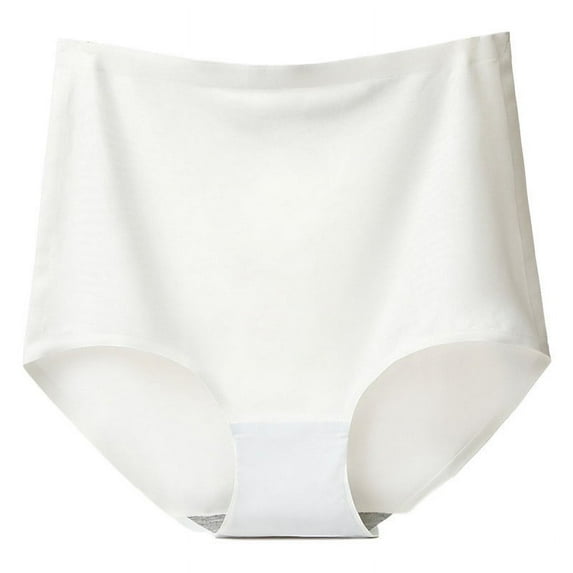 YWDJ Period Underwear for Women Plus Size Lightweight High Waist No Show Oversized and Ultra-high Underwear Underwear Underwear White 2XL