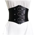 thumbnail image 1 of YWDJ Plus Size Corset Top Women Solid Color Wrap Waist Belt Slimming Body Shaper Waist Trainer Shapeware Black Free, 1 of 9