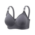 thumbnail image 1 of YWDJ Plus Size Everyday Bras for Women Full Coverage Soft Push up Wirefree Comfort Straps Support Bralette Breathable Soft Bra for All Shapes Sagging Breasts Gray XL, 1 of 6