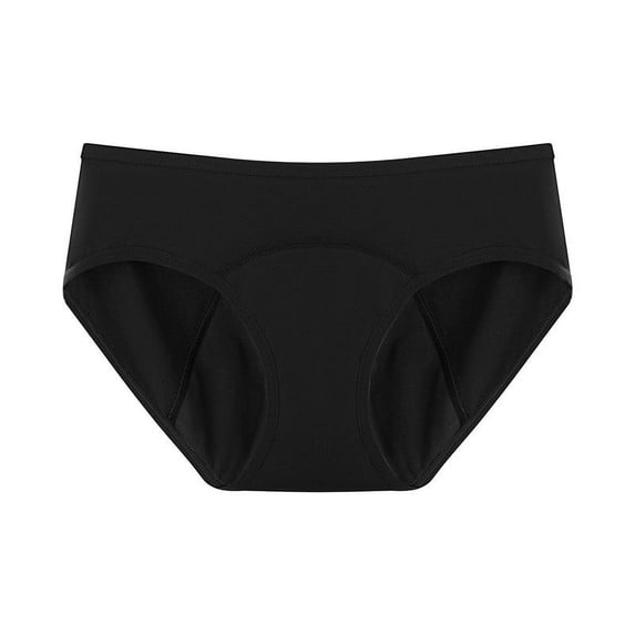 YWDJ Plus Size Panties Cotton Breathable Lightweight High Waist Physiological Underwear With High Absorption Capacity Breathable and Leak Proof Medium and Low Waisted Cotton Underwear Black XL