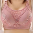thumbnail image 1 of YWDJ Push up Bras for Women Closure in Back Comfy Bras No Wire Lounge Bras Adjustable Straps Full Coverage Wrap Comfortable Bras Padded Comfort Wide Strap Bras Bras Pink L, 1 of 9