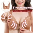 thumbnail image 1 of YWDJ Push up Bras for Women Comfy Bras No Underwire Lounge Bras Spaghetti Straps Full Coverage Wrap Comfortable Bras Padded Plus Size Lace Comfy Bras Bras Coffee 4XL, 1 of 9