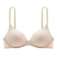thumbnail image 1 of YWDJ Push up Bras for Women Plus Size Comfy Bras Size Small No Wires Lounge Bras Adjustable Straps Half Cup Wrap Comfortable Bras Padded Lace Bras Solid Bras Beige M, 1 of 2
