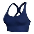 thumbnail image 1 of YWDJ Push up Bras for Women Plus Size Padded Comfy Bras Wireless Lounge Bras Spaghetti Straps Full Coverage Racerback Comfortable Bras Padded Comfy Bras Wrap Bras Blue M, 1 of 4