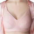thumbnail image 1 of YWDJ Push up Bras for Women Plus Size Wide Back Wide Strap Back Closures Sleep Bras No Wires Comfy Bras Adjustable Straps Full Coverage Wrap Lounge Bras Padded Lace Comfort Bras Solid Bras Pink 85, 1 of 3