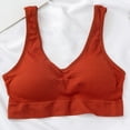 thumbnail image 1 of YWDJ Push up Bras for Women Pullover Lounge Bras Wireless Sleep Bras Wide Strap Full Coverage Comfy Bras Low Support Wrap Sports Bras Padded Workout Bras Solid Bras Red M, 1 of 9