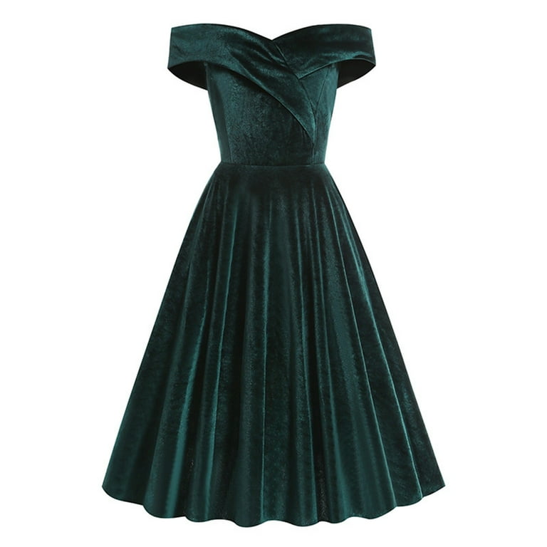 YWDJ Semi Formal Dresses for Women Plus Size One Shoulder Solid