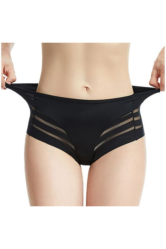 YWDJ Shaping Panties Underwear for Women Plus Size Breathable Lightweight No Show Hip Lift Comfortable Body Breathable Underwear Nice Peach Buttocks Belly-up Briefs Black L