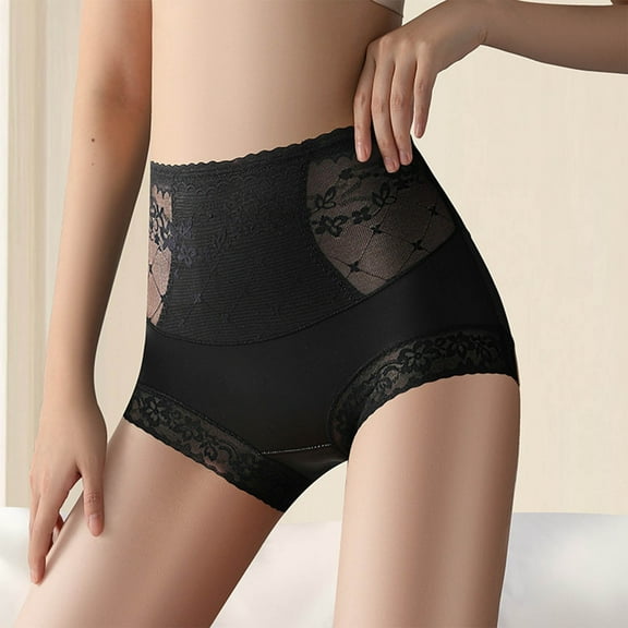 YWDJ Shaping Panties Women Briefs Breathable Lightweight High Waist No Show Sexy High-pressure Seamless and Hip Lifting Breathable Brief Black L