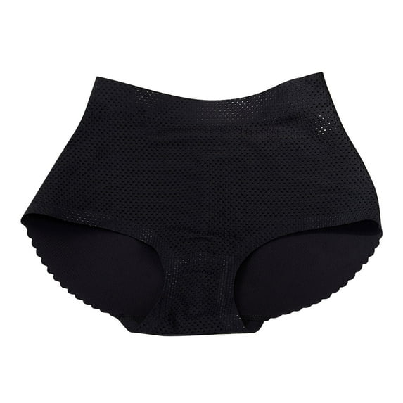 YWDJ Shaping Panties Women Briefs Lightweight No Show Butt Pads Enhancer Panties Padded Hip Underwear Shapewear Butts Lifter Lift Panty Fake Padding Briefs Black M