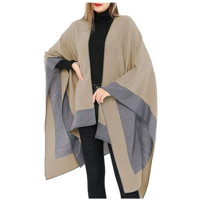 YWDJ Shawl Wrap Women Autumn Fashion Pashmina Shawl Wrap Cape Sweater Knitting Cardigan Scarf