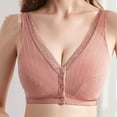 thumbnail image 1 of YWDJ Sleep Bras for Women Plus Size Closure in Back Breastfeeding Bras No Wires Comfy Bras Wide Strap Full Coverage Lounge Bras Push up Wrap Nursing Bras Padded Solid Comfortable Bras Pink 4XL, 1 of 4