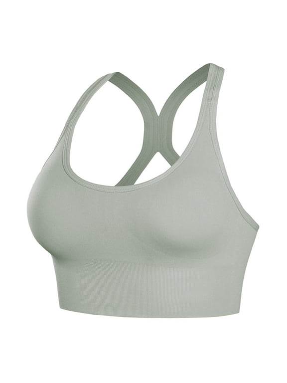 YWDJ Sleep Bras for Women Plus Size Comfy Bras Wireless Lounge Bras Spaghetti Straps Full Coverage Push up Racerback Comfortable Bras Padded Comfortable Bras Wrap Bras Gray S