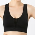 thumbnail image 1 of YWDJ Sleep Bras for Women Plus Size Pullover Comfy Bras No Underwire Sports Bras Spaghetti Straps Full Coverage Bras Push up Low Support Hollow Bras Padded Mesh Yoga Bras Comfy Wrap Solid Bras Black M, 1 of 7